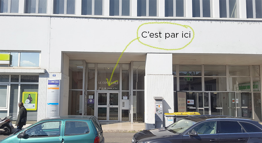 le centre poitiers FAÇADE ENTRÉE LE-CENTRE